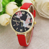 Floral Gold Wrist Watch