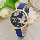 Floral Gold Wrist Watch